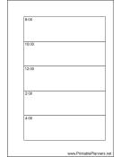 Printable Small Organizer Daily Planner-Day On A Page - Right