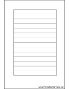 Printable Small Organizer Lined Note Page - Right