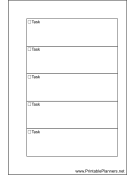 Printable Small Organizer To Do List - Right