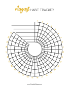 Printable Spiral Tracker August