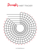 Printable Spiral Tracker December