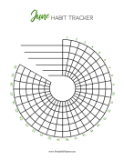 Printable Spiral Tracker June