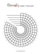 Printable Spiral Tracker November