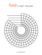 Printable Spiral Tracker October