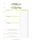 Printable Spring To Do