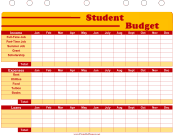 Printable Student Planner — Budget