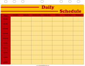 Printable Student Planner — Daily Schedule