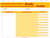 Printable Student Planner — Study Guide