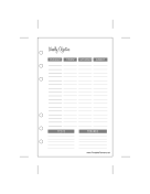 Printable Academic Planner Thurs-Sun