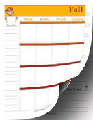 Printable Two Page Fall Planner