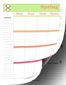 Printable Two Page Spring Planner