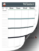 Printable Two Page Winter Planner