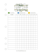 Printable Vegetable Schedule