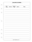 Printable Walking Journal