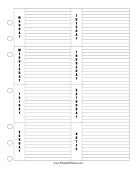 Printable Weekly Planner Horizontal