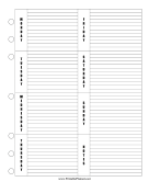 Printable Weekly Planner Vertical