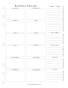 Printable Yearly Editorial Timeline